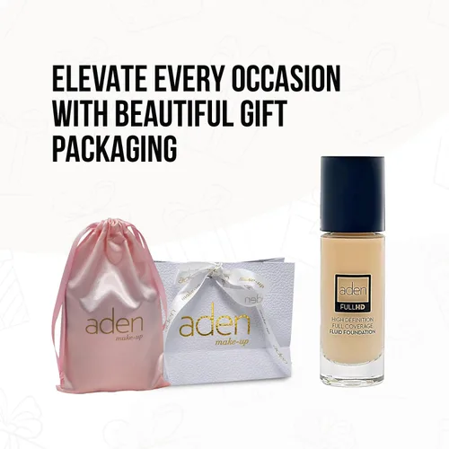 Vista 8 de aden Maquillaje de base fluida con tecnología nano, 0.7 fl oz, adaptación de color, impermeable, cobertura completa, alta definición, larga