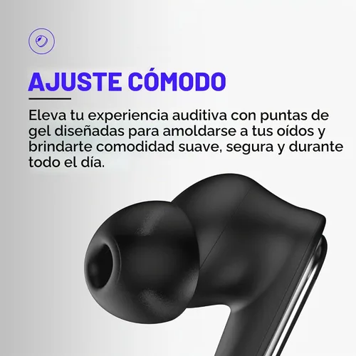 Vista 4 de Raycon Pro Earbuds inalámbricos Bluetooth + 6 micrófonos con cancelación activa de ruido híbrida, auriculares resistentes al sudor y al agua Negro