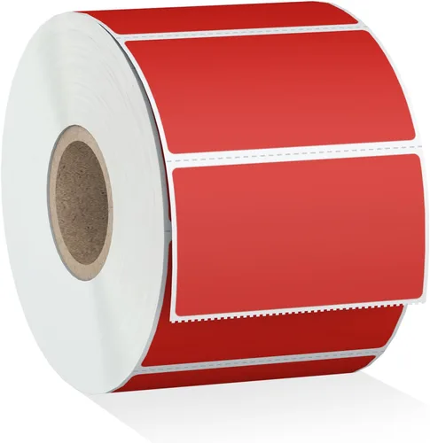 Vista 13 de Misofuki 2 pulgadas, 750 etiquetas adhesivas térmicas directas circulares azules compatibles con cebra, rollo, MUNBYN, etiquetas térmicas directas