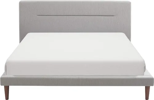 Vista 10 de Serta Sierra Collection - Cama de plataforma tapizada, diseño de perfil bajo, cabecera capitoné, tela texturizada suave, no requiere somier