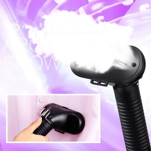 Vista 3 de Vaporizador de ropa, vaporizador de tela potente resistente con tabla de planchar, 6 niveles de vapor, vapor continuo perfecto