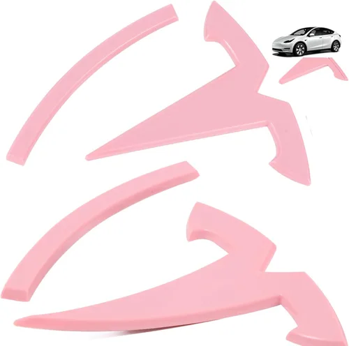 Vista 9 de Accesorios de emblema para Tesla Model 3 Logo Sticker 2023 2022-2017 Model 3 Calcomanías (negro)