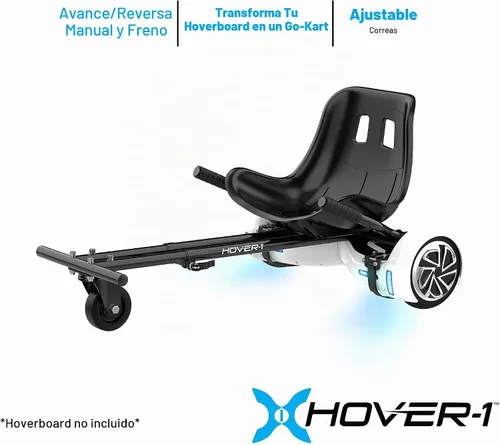 Vista 3 de Hover-1 Accesorio para Buggy Hoverboard - Compatible con la mayoría de los hoverboards eléctricos de 6.5" y 8", control de rueda trasera operado a