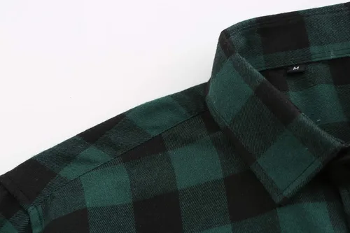 Vista 7 de Mens Buffalo Plaid Shirts Long Sleeve Flannel Shirt for Men Lumberjack Shirt