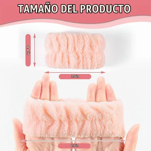 Vista 3 de 8 pulseras de microfibra Anmieciu para spa, toallas de muñeca para lavar la cara para evitar que el líquido se derrame por tus brazos