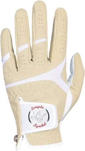 Vista 2 de Guantes de golf para hombre, cuero sintético de alta calidad, agarre estable, paquete de dos
