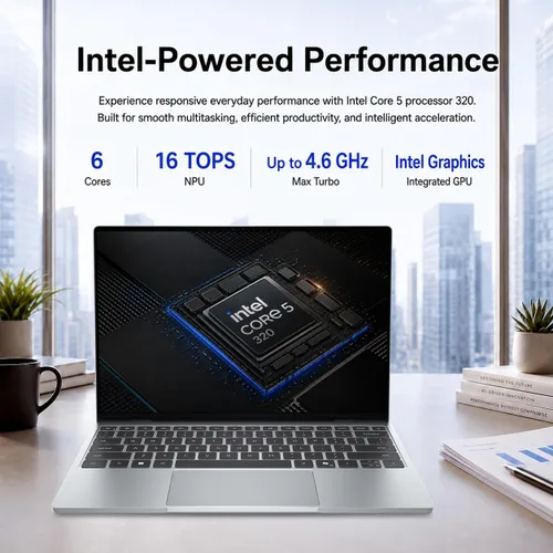 Vista 5 de Dell Portátil XPS 13, pantalla táctil de 13.4" 2.5K, Intel Core 5, Windows