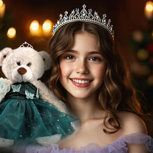 Vista 5 de Muñeca de quinceañera con vestido, decoración de quinceañera, regalos de decoración de quinceañera, OSO de peluche para 15 años con vestido, centro
