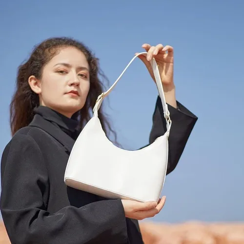 Vista 7 de Bolsos de hombro para mujer bolsos estilo hoboo bolso clásico de piel sintética bolso pequeño para mujer novia mamá