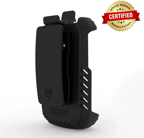 Vista 2 de Funda con clip compatible con Kyocera DuraXV Extreme E4810 Verizon, DuraXE Epic para AT&T E4830 y E4830NC, ajuste seguro, cierre de liberación