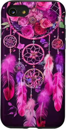 Vista 18 de Feather and Flower Dream Catcher Designed Case for iPhone 17