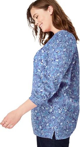 Vista 4 de Woman Within Sudadera térmica de punto gofre para mujer en talla grande