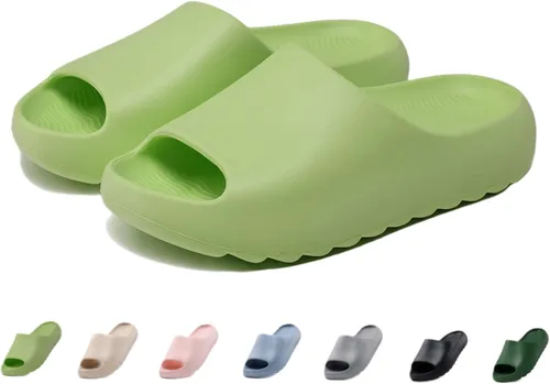 Vista 52 de Sandalias acolchadas para mujeres, hombres y niños, cómodas, antideslizantes, suaves, impermeables, para baño, ducha, sandalias acolchadas de suela