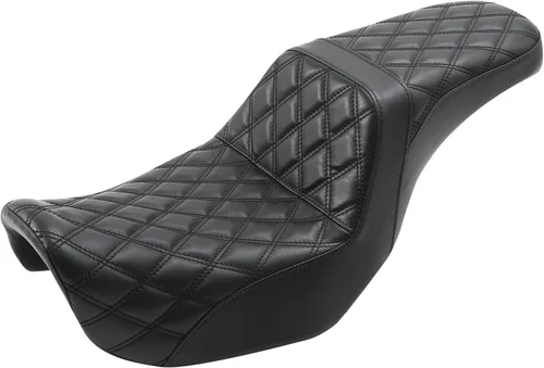 Vista 17 de C.C. RIDER Asiento para Conductor y Pasajero Asiento de Elevación Compatible con Harley Dyna Street Bob FXDB Low Rider FXDL/FXDLS Super Glide Custom