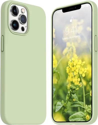 Vista 56 de JELE Funda a prueba de golpes diseñada para iPhone 11, funda de teléfono de silicona líquida con [forro de microfibra suave antiarañazos]