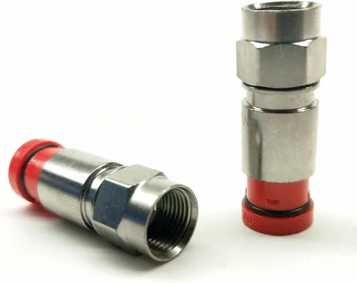 Vista 16 de 2 Piezas RG11 Belden PPC EX11N716PLUS Conector de Compresión de Cable Coaxial de Níquel y Anticorrosión RG-11 Accesorio Coaxial