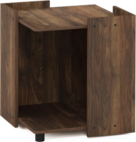 Vista 6 de Furinno Peli Mesa auxiliar multiusos con almacenamiento, nogal Columbia Nuez Columbia