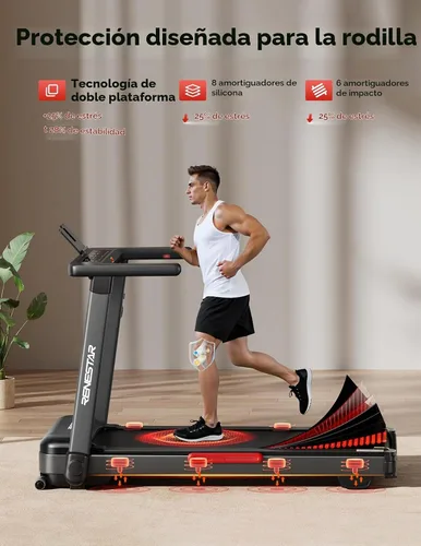 Vista 7 de Treadmill for Home with 25% Auto Incline 8.5MPH Max Speed, 300LBS Capacity, 3.5HP Home Office Treadmills for Running Jogging Walking