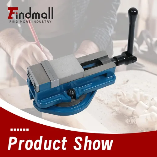 Vista 3 de findmall Tornillo de molino de precisión de 2 pulgadas con tornillo de banco de fresado resistente con base de rotación de 360 grados