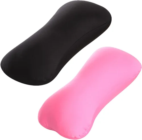 Vista 9 de ASkinds 2 almohadas cilíndricas de 15 x 7.8 pulgadas, cómoda almohada tipo hueso de microcuentas, cojín de almohada de tubo de almohada para cabeza