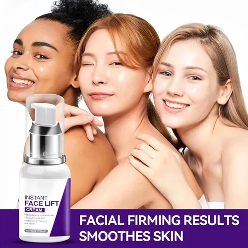 Vista 3 de Crema facial instantánea, crema facial reafirmante antienvejecimiento con colágeno, nutrición, reduce líneas finas y arrugas, mejora la elasticidad