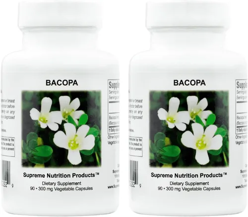 Vista 5 de Supreme Nutrition Products Bacopa, 90 cápsulas vegetarianas de hierbas de bacopa pura