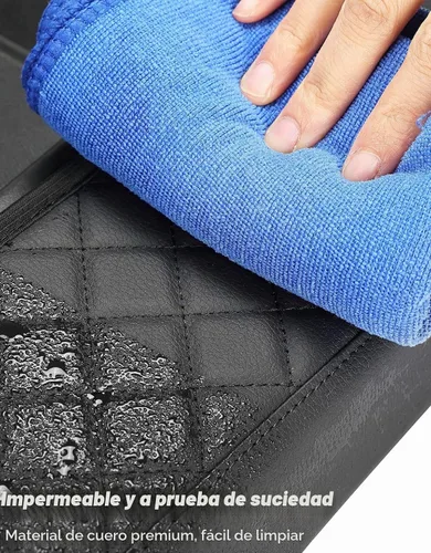 Vista 8 de ISSYAUTO Funda de consola central compatible con Silverado Sierra Jump Seat 2019-2024 Funda de cuero para reposabrazos