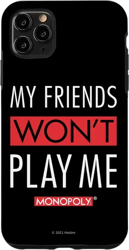 Vista 11 de Funda blanca para iPhone 15 Monopoly My Friends Won't Play