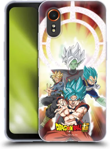 Vista 256 de Head Case Designs Funda de gel con licencia oficial de Dragon Ball Super Group Future Trunks Arc Characters [protección de grado militar] compatible