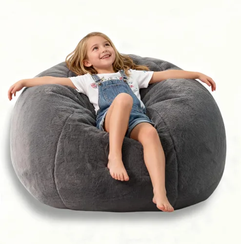 Vista 16 de LPMOERA Funda para Silla Puf de Almacenamiento de Animales de Peluche (Sin Relleno) Para Niños y Adultos. Camas Perezosas para Mascotas
