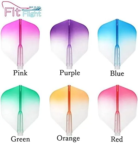 Vista 2 de Cosmo Dardos Fit Flight Air Clear Gradient Color Forma (3 unidades)