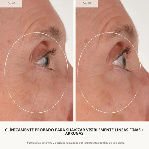 Vista 3 de U Beauty The RETURN Eye Concentrate - Crema antienvejecimiento para ojos con péptidos y antioxidantes para más brillante y tenso debajo de los ojos
