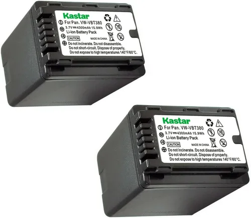 Vista 5 de Kastar Batería de repuesto VW-VBT380 para Panasonic HC-V550K, HC-V620M, HC-V710, HC-V720, HC-V720M, HC-V720GK, HC-V720MGK, HC-V720K, HC-V750