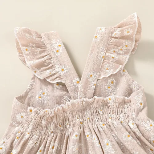 Vista 5 de Vestido de princesa sin mangas con diseño de arco iris para niños y niñas pequeñas