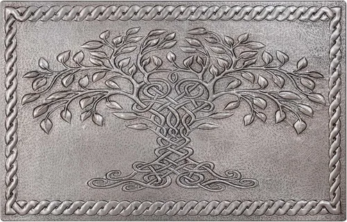 Vista 9 de Kitchen Backsplash, Celtic Tree of Life with Celtic Knot Border Copper Kitchen Backsplash, Custom Copper Backsplash Panel, Handmade Copper