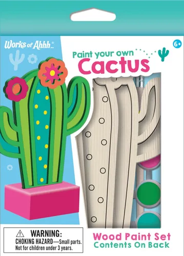 Vista 7 de Works of Ahhh Mini Craft Set - Juego de manualidades familiares para construir y pintar casa de pájaros
