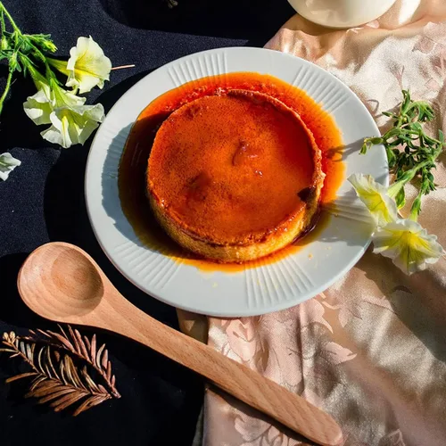 Vista 7 de Molde de flan con tapa, molde de acero inoxidable con asa, 1.5 cuartos de galón de gran capacidad, máquina de flan flanera de flanera de gran