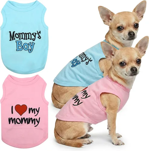 Vista 38 de Parisian Pet - Camiseta para perros y gatos, con texto en inglés Daddy's Girl, 2XS