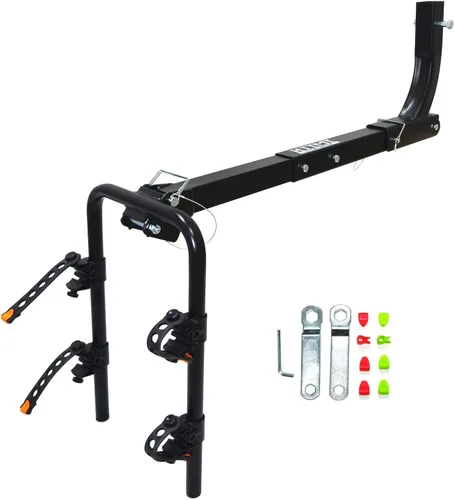 Vista 6 de Soporte de enganche para 2 portabicicletas con receptor de 2 pulgadas para coche, camión, SUV, transporte [P/N:ET-TOOL045-A-BLACK]