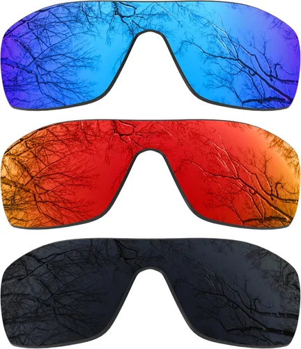 Vista 9 de ToughAsNails 3 pares de lentes de repuesto polarizadas para Oakley Oil Rig Pack-BS25