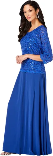 Vista 4 de Roamans Conjunto de vestido de encaje para mujer, talla grande, vestido formal de noche, madre de la novia, traje para ocasiones especiales