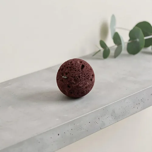 Vista 5 de Rocas volcánicas naturales rojas de la sauna de la pulgada 3pcs