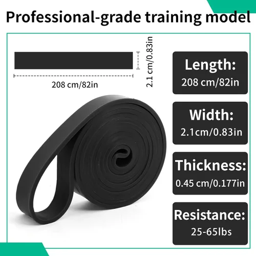 Vista 2 de Juego de 12 bandas de resistencia, asistencia para dominadas, entrenamiento de fuerza y terapia física para gimnasio en casa Bandas de bucle