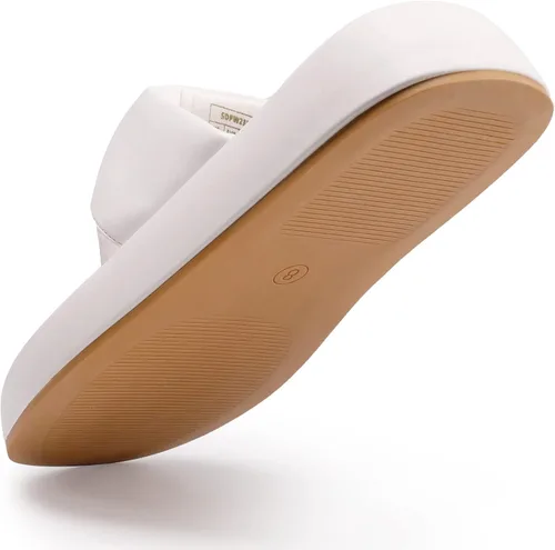 Vista 4 de DREAM PAIRS Sandalias de cuña para mujer, cómodas, bonitas, con plataforma para caminar, puntera abierta, suaves, planas