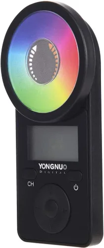 Vista 5 de YONGNUO YN360III PRO 3200K-5600K LED Video Ice Light con YN360 Softbox, 2.4G Control Remoto Touch, RGB Full Color CRI 95+ App Support