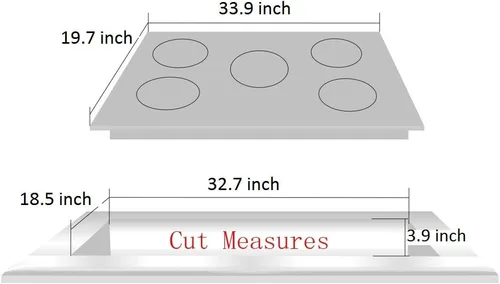 Vista 4 de Deli-kit® Placa de cocina de gas de 34 pulgadas, doble combustible sellado, 5 quemadores, cocina de gas de acero inoxidable, cocina de gas Drop-In