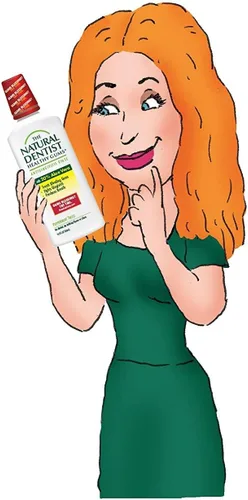 Vista 4 de Enjuague bucal antigingivitis de encías saludables para dentista natural en torsión de menta - para cuando veas rosa en tu fregadero