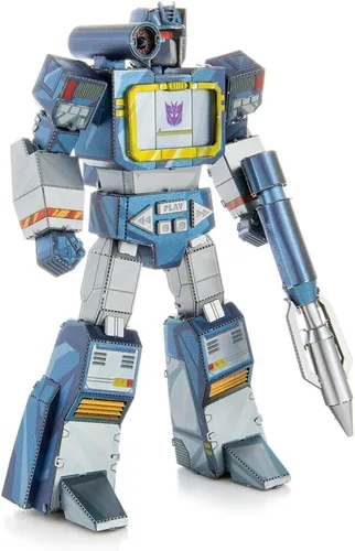 Vista 6 de Metal Earth Fascinations Transformers Soundwave Color 3D Kit de modelo de metal con pinzas