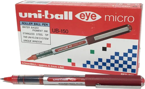 Vista 8 de uni-ball UB-157 Eye Fine Rollerball - Bolígrafos de punta redonda de 0.039 pulgadas, caja de 12