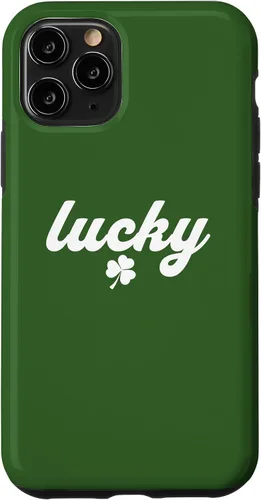 Vista 10 de Funda para iPhone 15 Lucky Clover Día de San Patricio
